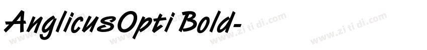 AnglicusOpti Bold字体转换